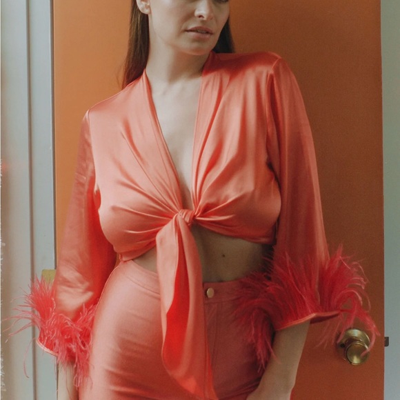 Rezek Studio scarlet foxy top. Never worn. Make an offer! - Picture 1 of 9